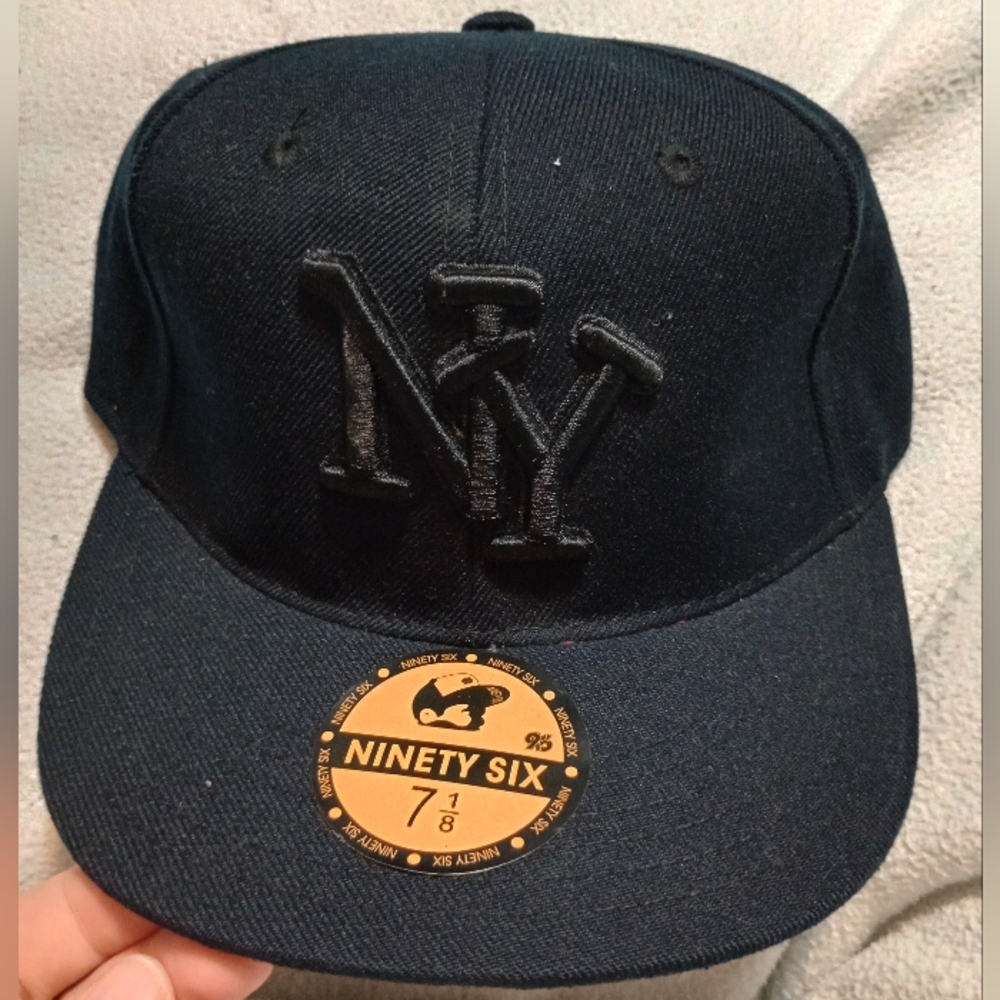 Ninety Six Black NY MLB Baseball Hat